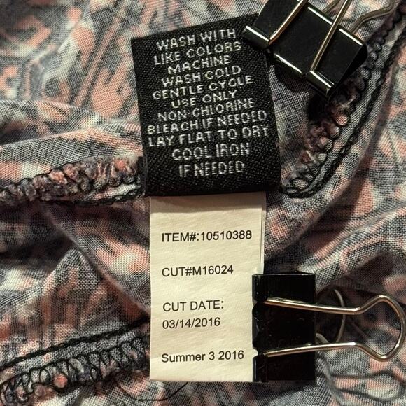 Torrid Dress Boho Romantic Grunge Academia Whimsigoth Goth Bold Blue Pink 2 2X - Picture 4 of 5